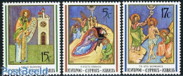 Delcampe - Cyprus 1991 Christmas 3v, Mint NH, Religion - Christmas - Neufs