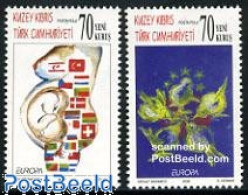 Delcampe - Turkish Cyprus 2006 Europa, Integration 2v, Mint NH, History - Nature - Europa (cept) - Flags - Birds - Autres & Non Classés