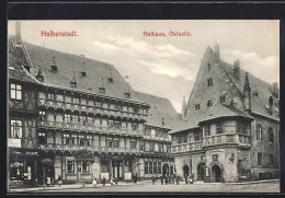 Delcampe - AK Halberstadt, Rathaus Von Der Ostseite - Halberstadt