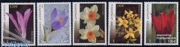 Delcampe - Greece 2005 Flowers 5v, Mint NH, Nature - Various - Flowers & Plants - Scented Stamps - Neufs