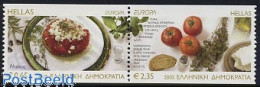 Delcampe - Greece 2005 Europa, Gastronomy 2v [:] From Booklets, Mint NH, Health - History - Food & Drink - Europa (cept) - Neufs