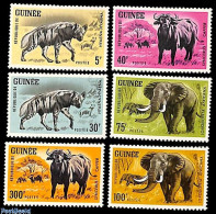 Delcampe - Guinea, Republic 1964 Animals 6v, Mint NH, Nature - Animals (others & Mixed) - Elephants - Autres & Non Classés