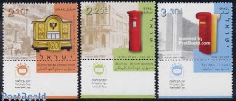 Delcampe - Israel 2004 Letter Boxes 3v, Mint NH, Mail Boxes - Neufs (avec Tabs)