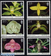 Delcampe - Jersey 2004 Orchids 6v, Mint NH, Nature - Flowers & Plants - Orchids - Jersey