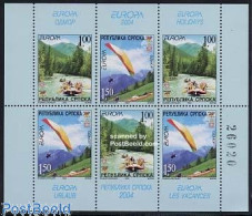 Delcampe - Bosnia Herzegovina - Serbian Adm. 2004 Europa M/s, Mint NH, History - Sport - Transport - Various - Europa (cept) - Ka.. - Remo