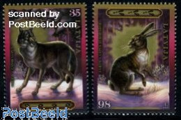 Delcampe - Latvia 2009 Animals 2v, Mint NH, Nature - Animals (others & Mixed) - Rabbits / Hares - Autres & Non Classés