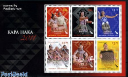 Delcampe - New Zealand 2011 Kapa Haka 6v M/s, Mint NH, Various - Costumes - Folklore - Ungebraucht