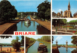 Delcampe - BRIARE LE CANAL Le Pont Canal L Eglise L Entree Du Square De L Hotel De Ville 26(scan Recto-verso) MA914 - Briare