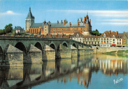 Delcampe - GIEN Le Pont Et Son Reflet Dans La Loire L Eglise Sainte Jeanne D Arc 28(scan Recto-verso) MA914 - Gien
