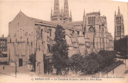 Delcampe - BORDEAUX La Cathedrale St Andre Cote De La Place Rohan 19(scan Recto-verso) MA912 - Bordeaux