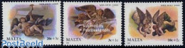 Delcampe - Malta 1989 Christmas 3v, Mint NH, Religion - Angels - Christmas - Art - Paintings - Christianity