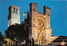 Delcampe - BEZIERS La Cathedrale Saint Nazaire XII XIII XIV Siecle La Nuit 12(scan Recto-verso) MA923 - Beziers