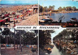 Delcampe - BISCARROSSE De Gauche A Droite La Grande Plage La Plage D Ispe Le Camping 11(scan Recto-verso) MA921 - Biscarrosse
