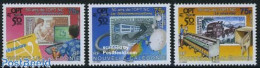Delcampe - New Caledonia 2008 50 Years OPT 3v, Mint NH, Nature - Science - Transport - Horses - Computers & IT - Telecommunicatio.. - Ungebraucht