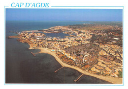 Delcampe - Cap D AGDE Les Plages De La Roquille Du Mole Et Les Falaises 3(scan Recto-verso) MA955 - Agde