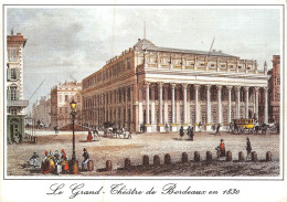 Delcampe - BORDEAUX Vieille Gravure Le Grand Theatre En 1830 Avant Le Nivellement De La Place 20(scan Recto-verso) MA955 - Bordeaux