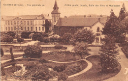 Delcampe - GUERET Vue Generale Du Jardin Public Musee Salle Des Fetes Et Monument 16(scan Recto-verso) MA953 - Guéret