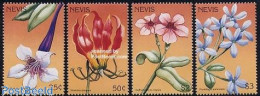 Delcampe - Nevis 1996 Flowers 4v, Mint NH, Nature - Flowers & Plants - St.Kitts-et-Nevis ( 1983-...)