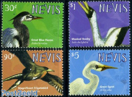 Delcampe - Nevis 2010 Birds Of Nevis 4v, Mint NH, Nature - Birds - St.Kitts-et-Nevis ( 1983-...)