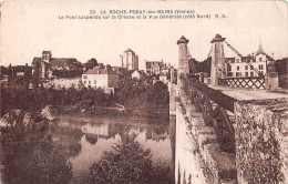 Delcampe - LA ROCHE POSAY LES BAINS L Epont Suspendu Sur La Creuse Et La Vue Generale 23(scan Recto-verso) MA978 - La Roche Posay