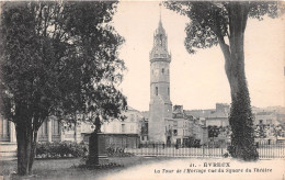 Delcampe - EVREUX La Tour De L Horloge Vue Du Square Du Theatre 7(scan Recto-verso) MA977 - Evreux