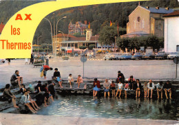 Delcampe - AX LES THERMES Station Thermale Alt720m Bassin Des Ladres Fontaine D Eau Chaude 21(scan Recto-verso) MA974 - Ax Les Thermes