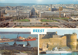 Delcampe - BREST La Rue De Siam Le Port De Commerce Et La Prefecture Maritime 6(scan Recto-verso) MA967 - Brest