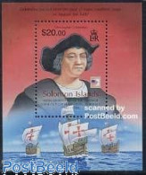 Delcampe - Solomon Islands 2006 Washington 2006, Columbus S/s, Mint NH, History - Transport - Explorers - Philately - Ships And B.. - Explorateurs