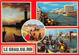 Delcampe - LE GRAU DU ROI Coucher De Soleil Sur Le Phare L Entree Du Chenal 6(scan Recto-verso) MA961 - Le Grau-du-Roi