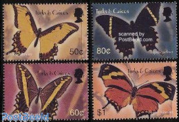 Delcampe - Turks And Caicos Islands 2003 Butterflies 4v, Mint NH, Nature - Butterflies - Autres & Non Classés