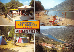 Delcampe - SAINT MARTIN D ARDECHE En Bordure De L Ardeche Camping Caravaning Des Gorges 27(scan Recto-verso) MA996 - Saint Martin De Valamas