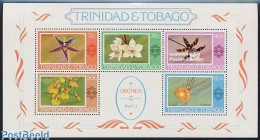 Delcampe - Trinidad & Tobago 1978 Orchids S/s, Mint NH, Nature - Flowers & Plants - Orchids - Trinité & Tobago (1962-...)