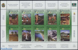 Delcampe - Venezuela 2003 Conatel 10v M/s, Mint NH, History - Nature - Sport - Transport - Native People - Water, Dams & Falls - .. - Escalada