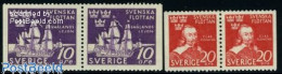 Delcampe - Sweden 1944 Ships 2 Booklet Pairs, Mint NH, Transport - Ships And Boats - Neufs