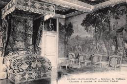 Delcampe - BAZOCHES EN MORVAN Interieur Du Chateau Chambre A Coucher Du Marechal Vauban 16(scan Recto-verso) MA987 - Bazoches
