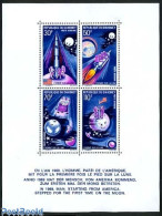 Delcampe - Dahomey 1970 Apollo 11 S/s, Mint NH, Transport - Space Exploration - Autres & Non Classés