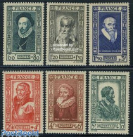 Delcampe - France 1943 Famous Persons 6v, Mint NH, Health - History - Health - Kings & Queens (Royalty) - Politicians - Art - Aut.. - Unused Stamps
