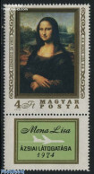 Delcampe - Hungary 1974 Mona Lisa 1v+tab, Mint NH, Art - Leonardo Da Vinci - Paintings - Ungebraucht