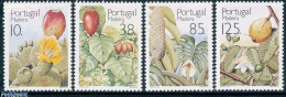 Delcampe - Madeira 1992 Fruits 4v, Mint NH, Nature - Cacti - Flowers & Plants - Fruit - Cactus
