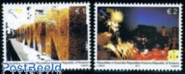 Delcampe - Kosovo 2011 Independence Day 2v, Mint NH, Art - Fireworks - Autres & Non Classés