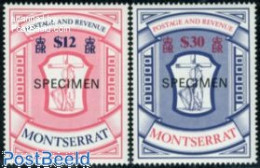 Delcampe - Montserrat 1983 Definitives 2v SPECIMEN, Mint NH, History - Coat Of Arms - Autres & Non Classés