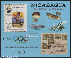 Delcampe - Nicaragua 1980 Olympics/Rowland Hill S/s, Mint NH, Sport - Transport - Olympic Games - Post - Sir Rowland Hill - Stamp.. - Poste
