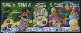 Delcampe - Pitcairn Islands 2002 Weaving 5v [::::], Mint NH, Handicrafts - Autres & Non Classés