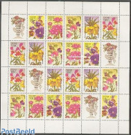 Delcampe - Russia 1996 Garden Flowers M/s, Mint NH, Nature - Flowers & Plants - Autres & Non Classés