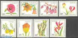 Delcampe - Rwanda 1982 Flowers 8v, Mint NH, Nature - Cacti - Flowers & Plants - Cactus