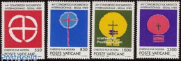 Delcampe - Vatican 1989 Seoul Congress 4v, Mint NH, Religion - Bible Texts - Religion - Neufs