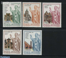 Delcampe - Vatican 1991 Pope World Travels 5v, Mint NH, Religion - Religion - Neufs
