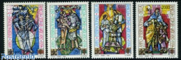 Delcampe - Vatican 1994 International Family Year 4v, Mint NH, Art - Stained Glass And Windows - Neufs