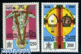 Delcampe - Vatican 1996 Brest Union 2v, Mint NH, Religion - Religion - Neufs