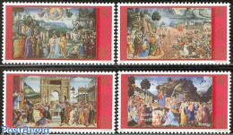 Delcampe - Vatican 2001 Sixtine Chapell 4v, Mint NH, Art - Paintings - Neufs